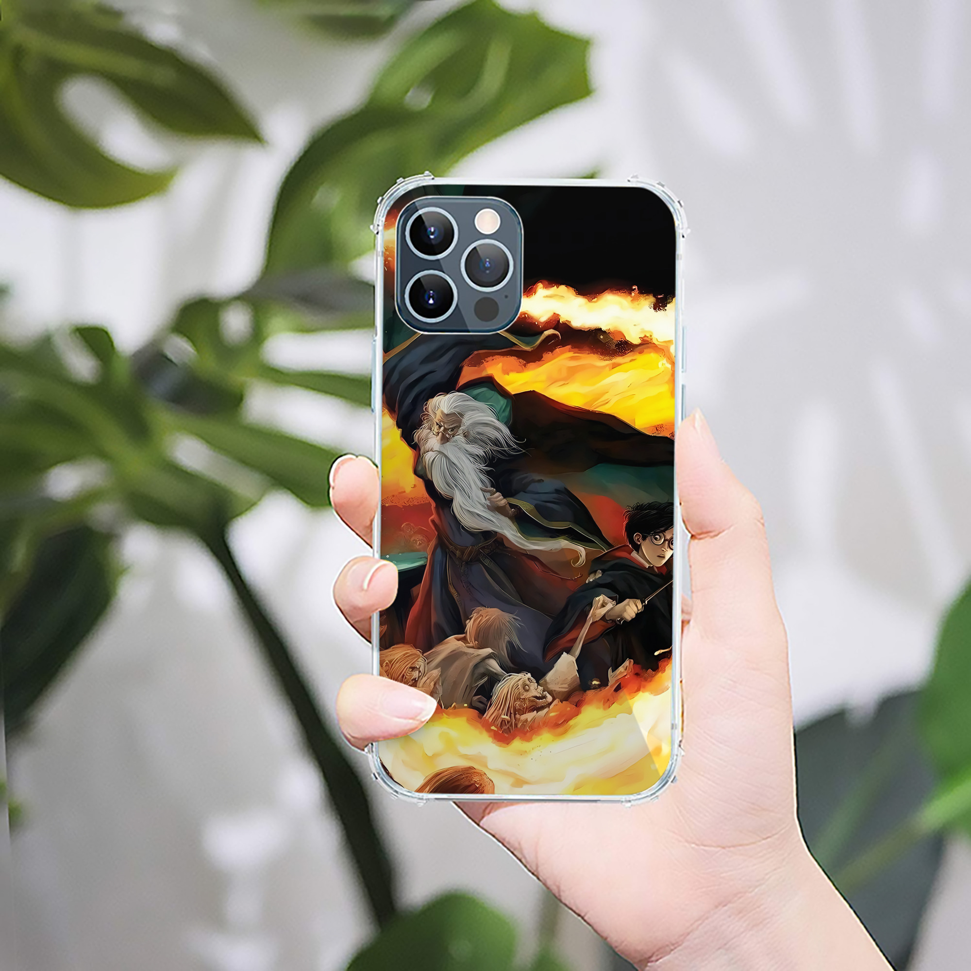 （画像用） Harry Potter ハリー・ポッターシリーズ 【iPhone 12シリーズ対応】透明スマホケース（クリアソフトケース）